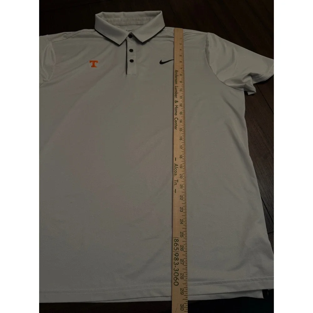Nike Tennessee Volunteers Dri-FIT Polo Mens XL Light Grey SEC Volunteers Golf